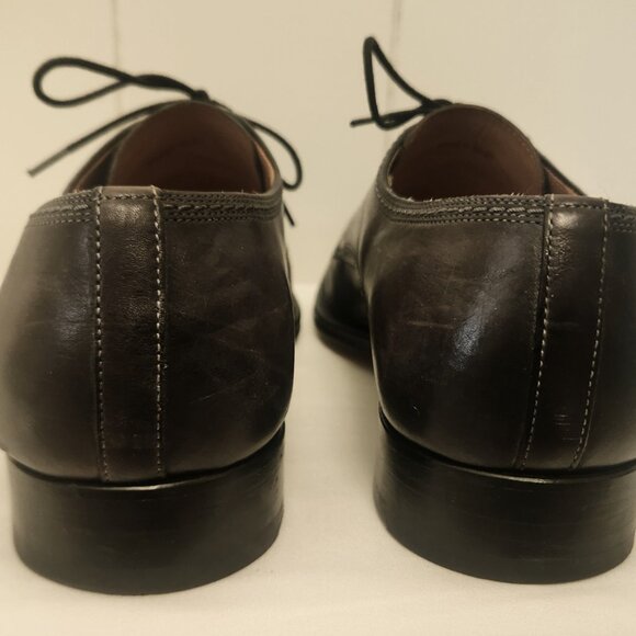 Magnanni grey shoes 10 men\'s leather lace up main image 8